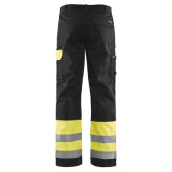 pantalon haute visibilité noir jaune