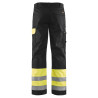 pantalon haute visibilité noir jaune