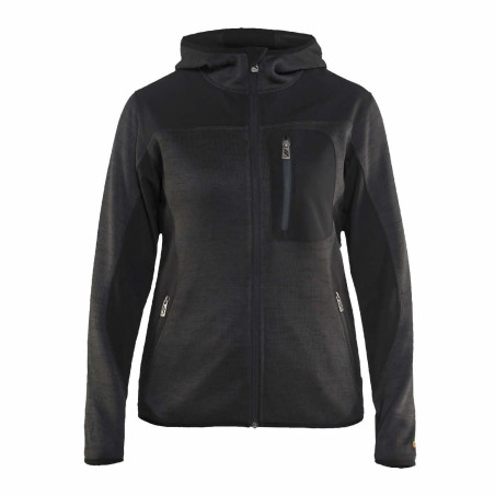 veste travail noire femme