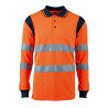 Polo orange haute visibilité