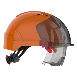casque sécurité orange