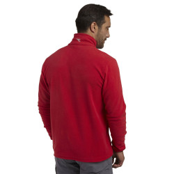 pull travail zippé rouge diadora