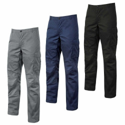 Pantalon de travail slim été en coton stretch OCEAN