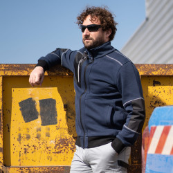 veste travail bleu marine