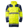 parka jaune haute visibilité anti pluie