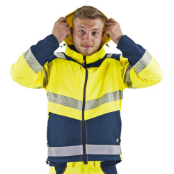 Softshell haute visibilité manches amovibles