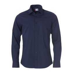 Chemise de service bleu marine pour homme