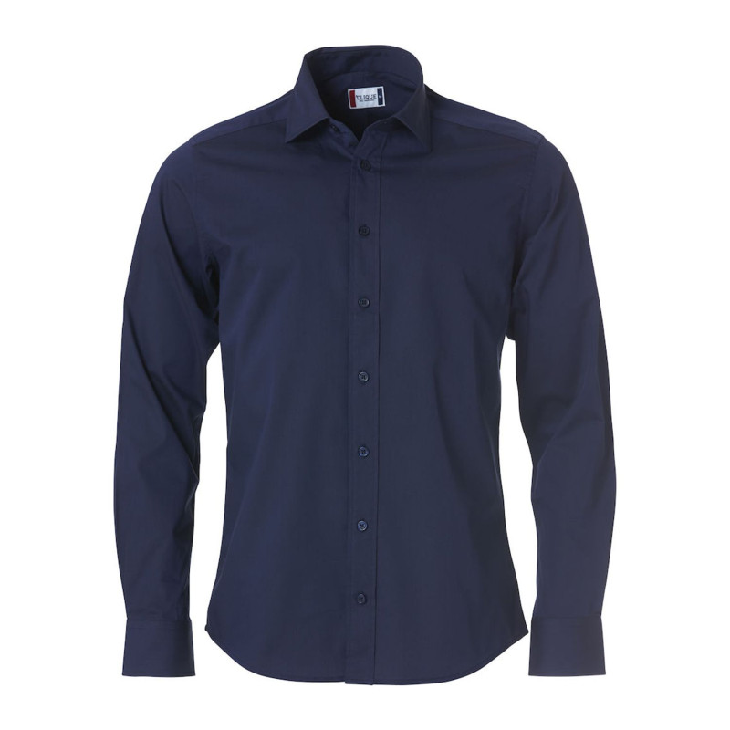 Chemise de service bleu marine pour homme