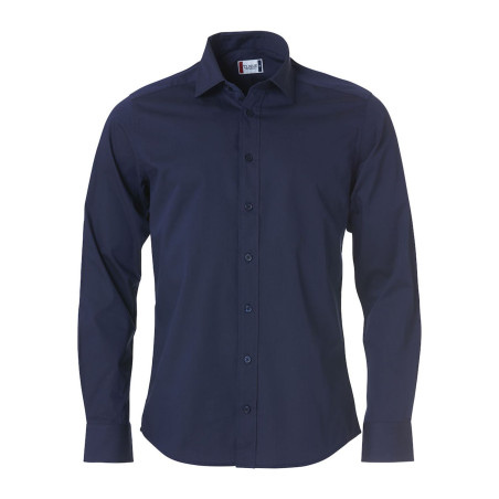 Chemise de service bleu marine pour homme