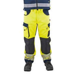 Pantalon haute visibilité poches genoux