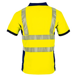 Polo travail jaune fluo
