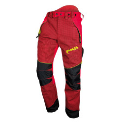 Pantalon anti coupure rouge
