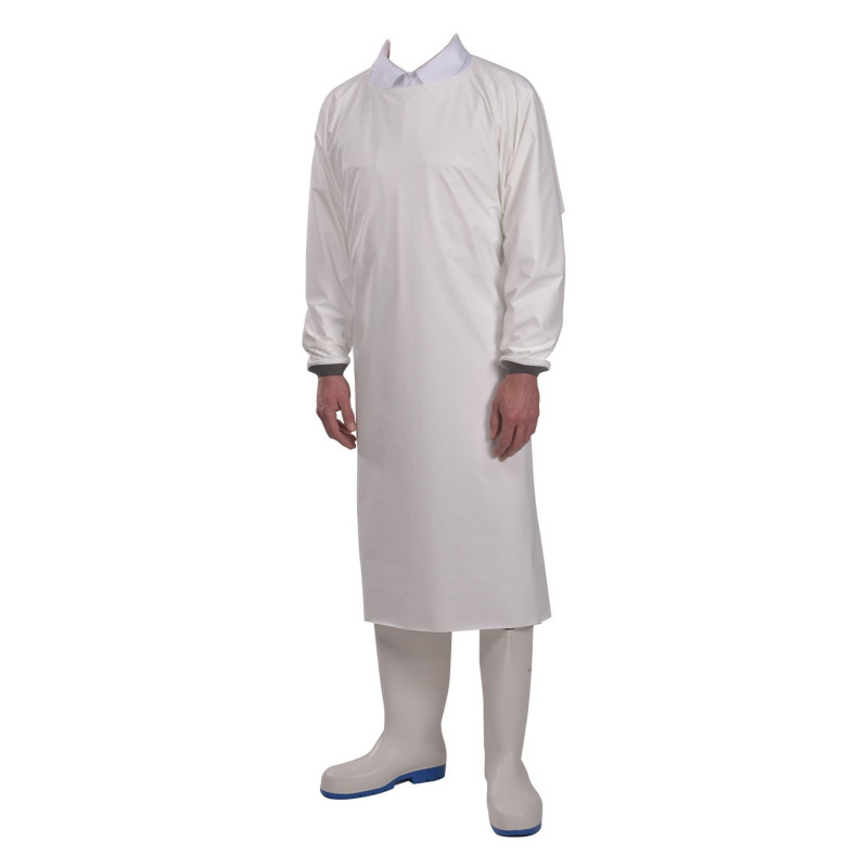 Tablier PU Manulatex blanc