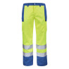 pantalon travail jaune fluo