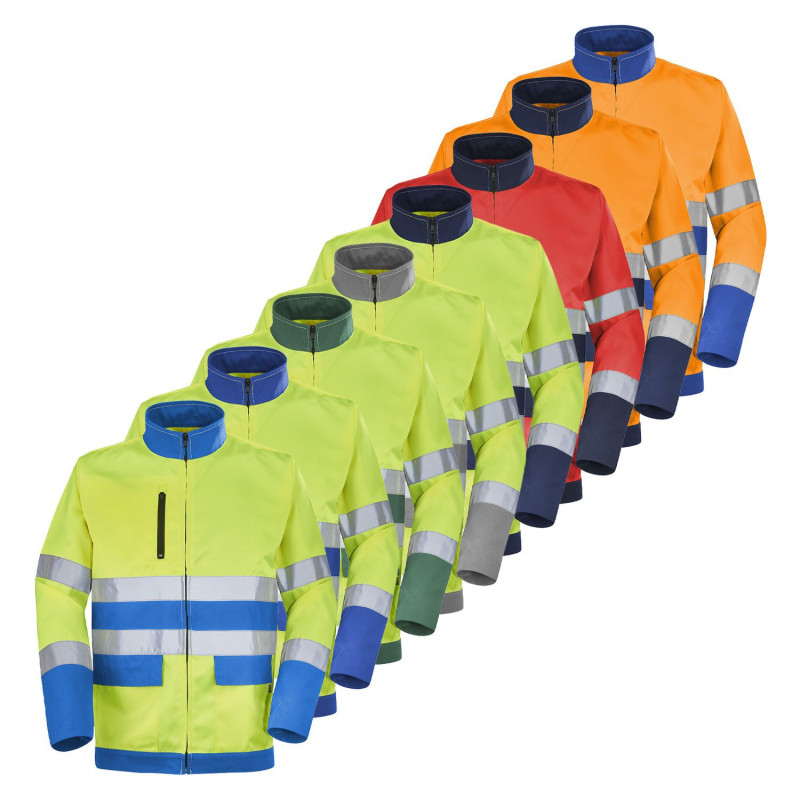 Veste De Travail Bleue - Marque CEPCVETT Avec Écusson NUVIA - Neuve (Poussiéreuse)