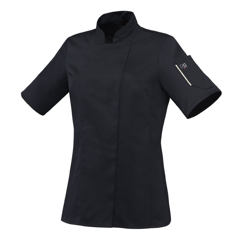 Veste de cuisine femme noire pas cher Robur UNERA