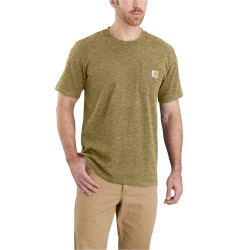 T-shirt de travail Carhartt kaki pas cher