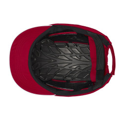 Casquette de chantier coquée rouge