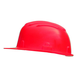 Casque chantier rouge