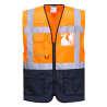 Gilet haute visibilité multipoches sans manches