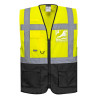 Gilet haute visibilité multipoches jaune