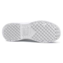 Mocassins de sécurité cuisine antidérapants blancs GUSTO Safety Jogger et Shoes For Crews S3 SRC