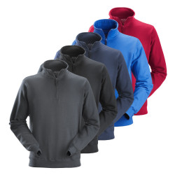 Pull de travail col montant zippé 2818