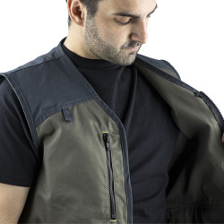 gilet travail vert
