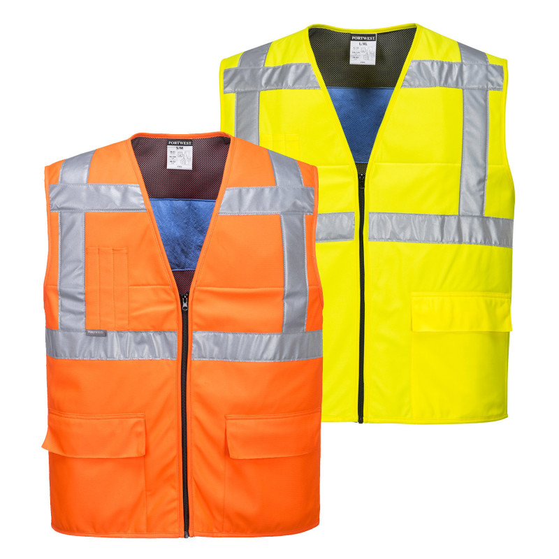 Gilet Rafraîchissant Été URFEDA Par Évaporation - Protection Chaleur Homme Femme Travail Extérieur