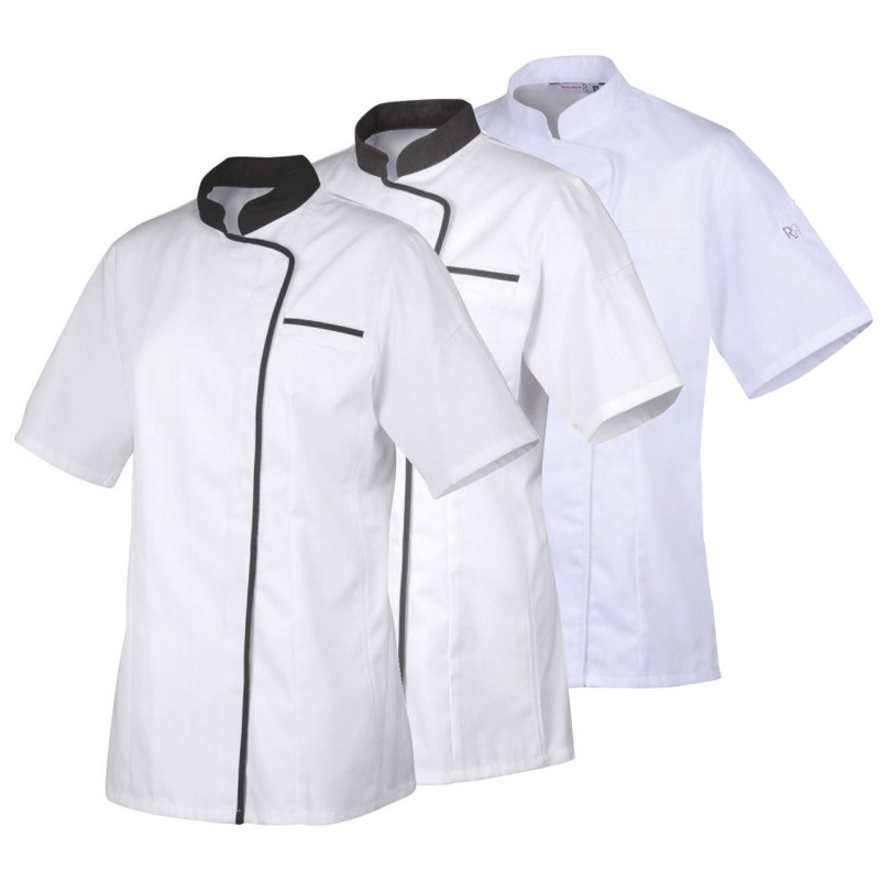 Veste de Cuisine Polyester et Coton Nero Robur Veste de Cuisine Polyester et Coton Nero Robur
