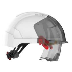 Casque chantier avec lunette