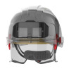 casque btp avec visiere porte badge