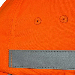 casquette de sécurité coquée orange
