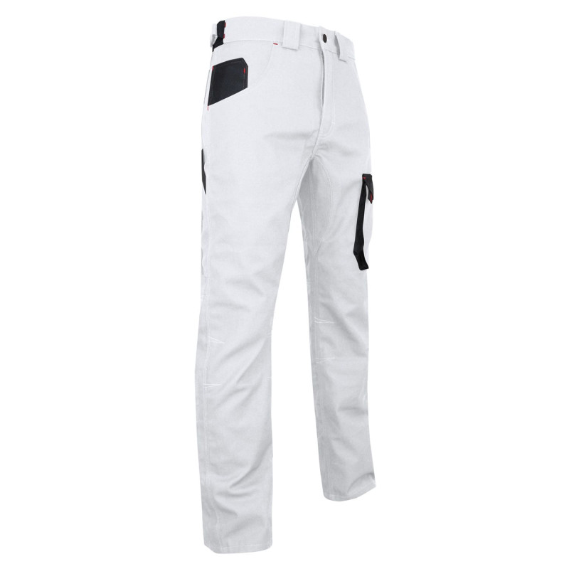 PC199 PRODEC peintres blanc travail pantalon décorateurs pantalon ** avec genouillères ** 