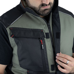 Gilet de travail sans manches vert