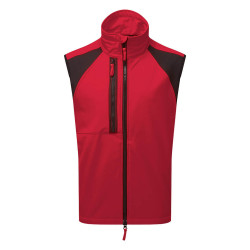 Gilet softshell travail rouge