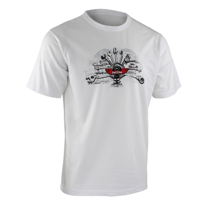 t-shirt facom blanc