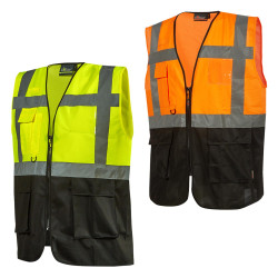 gilet haute visibilité zippé