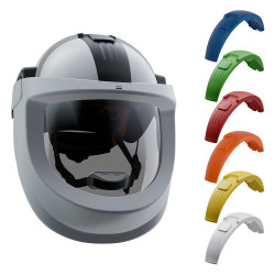 Casque électricien APC1 avec bouclier + plastron de couleur VISARC