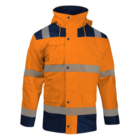 Parka haute visibilité travaux publics