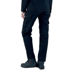 pantalon professionnel noir femme