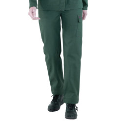 pantalon travail vert femme