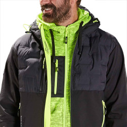 veste noir vert upower