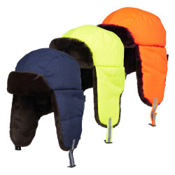 Chapka anti-heurt hiver fourrée