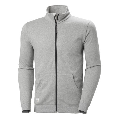 Sweat zippé gris mélangé Helly Hansen