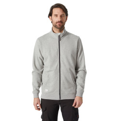 Sweat zippé Helly Hansen gris mélangé