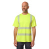 t-shirt haute visibilité jaune fluo