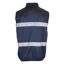 gilet de travail avec bandes rétroréfléchissantes