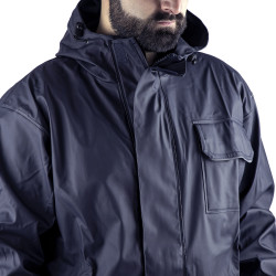 veste pluie bleu