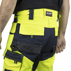 pantalon fluo jaune